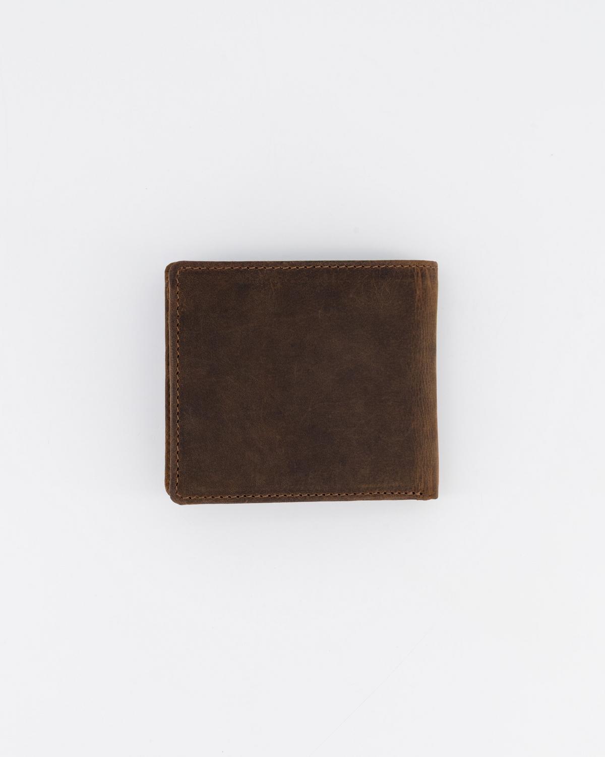 Old Khaki Phillip Genuine Leather Removable Cardholder Wallet Brown