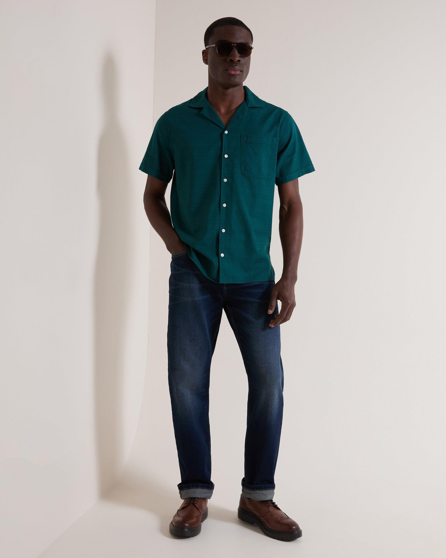 Old Khaki Jordy Straight Leg Denim Jeans Blue Black