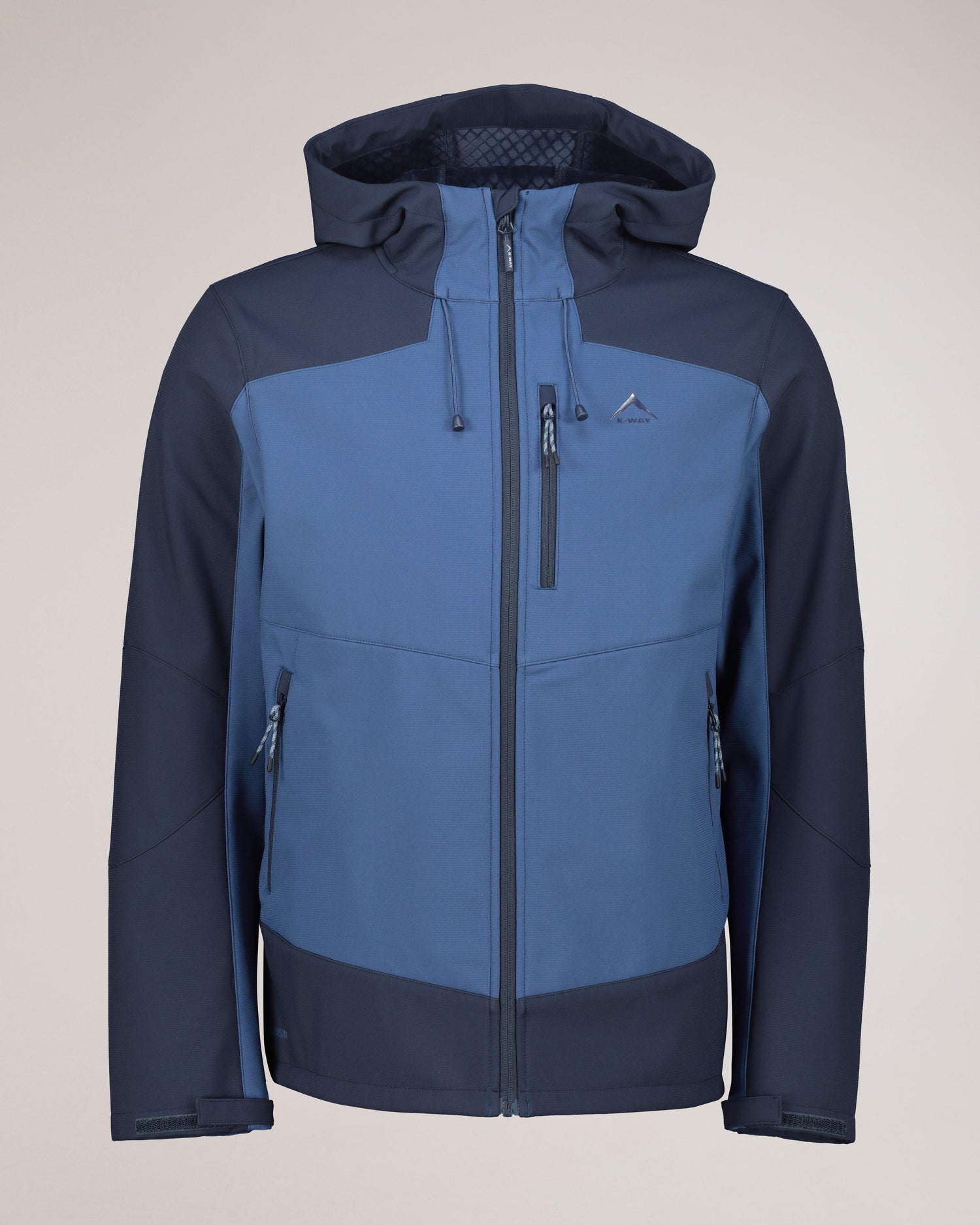 K-WAY Men's Wolf 3-Ply Hooded Softshell Jacket