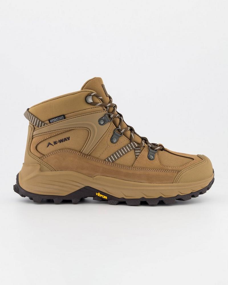 K-Way Men's Pathfinder Waterproof Mid Hiking Boot Brown