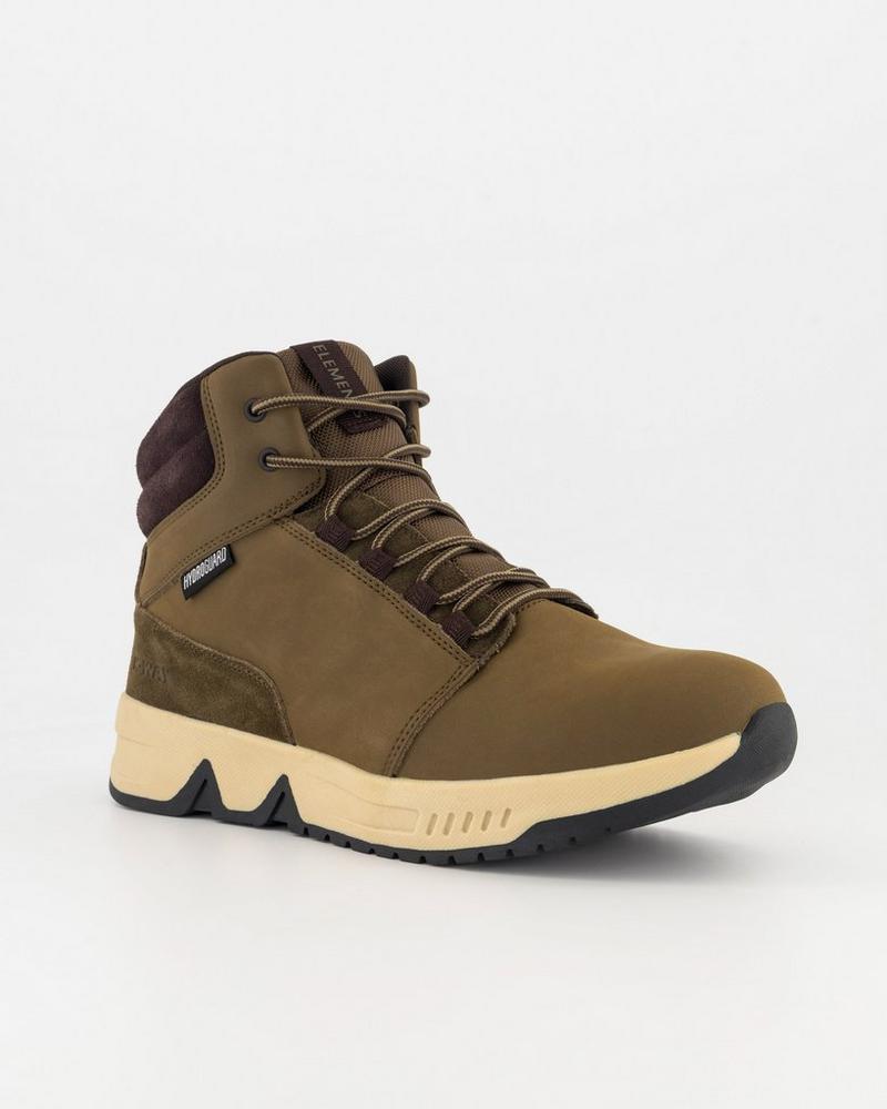 K-Way Elements Men's Feldon Lace Up Boots Khaki