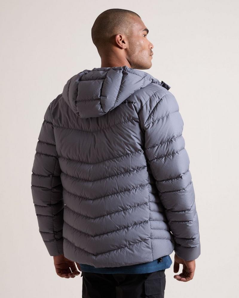 K-WAY Compass Men's Puffer Jacket Thermadown Charcoal