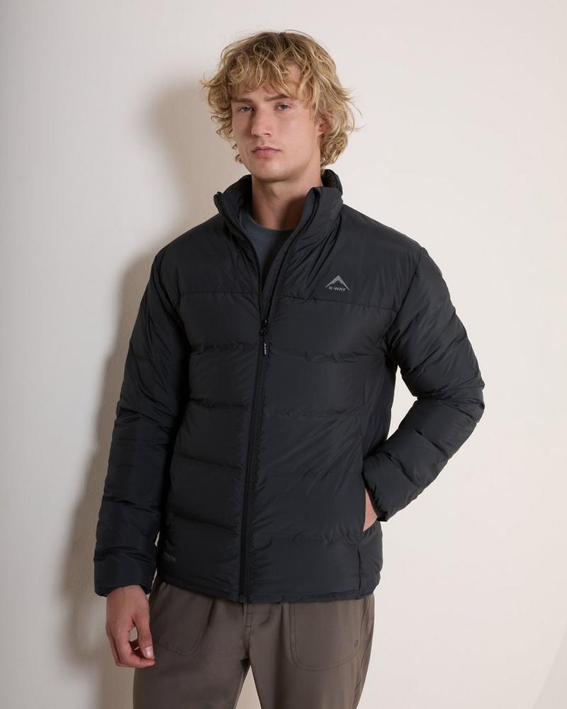 K-Way Men's Rovik Down Jacket Lightweight Insulated Puffer