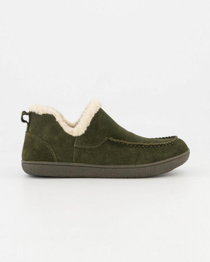 Rare Earth Women's Grace II Ankle Slippers Dark Olive