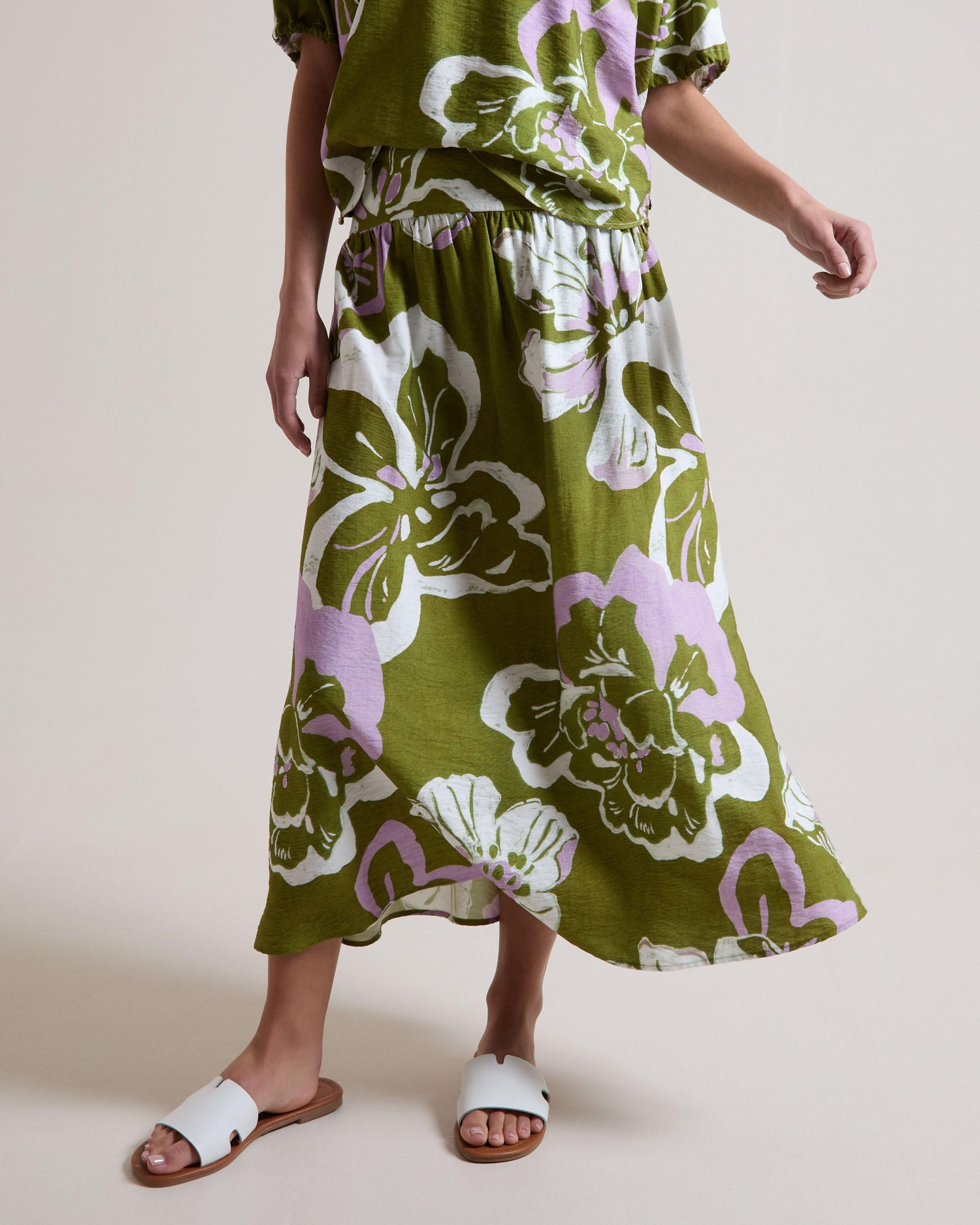 Old Khaki Women's Alara Printed Midi Skirt Assorted Cotton