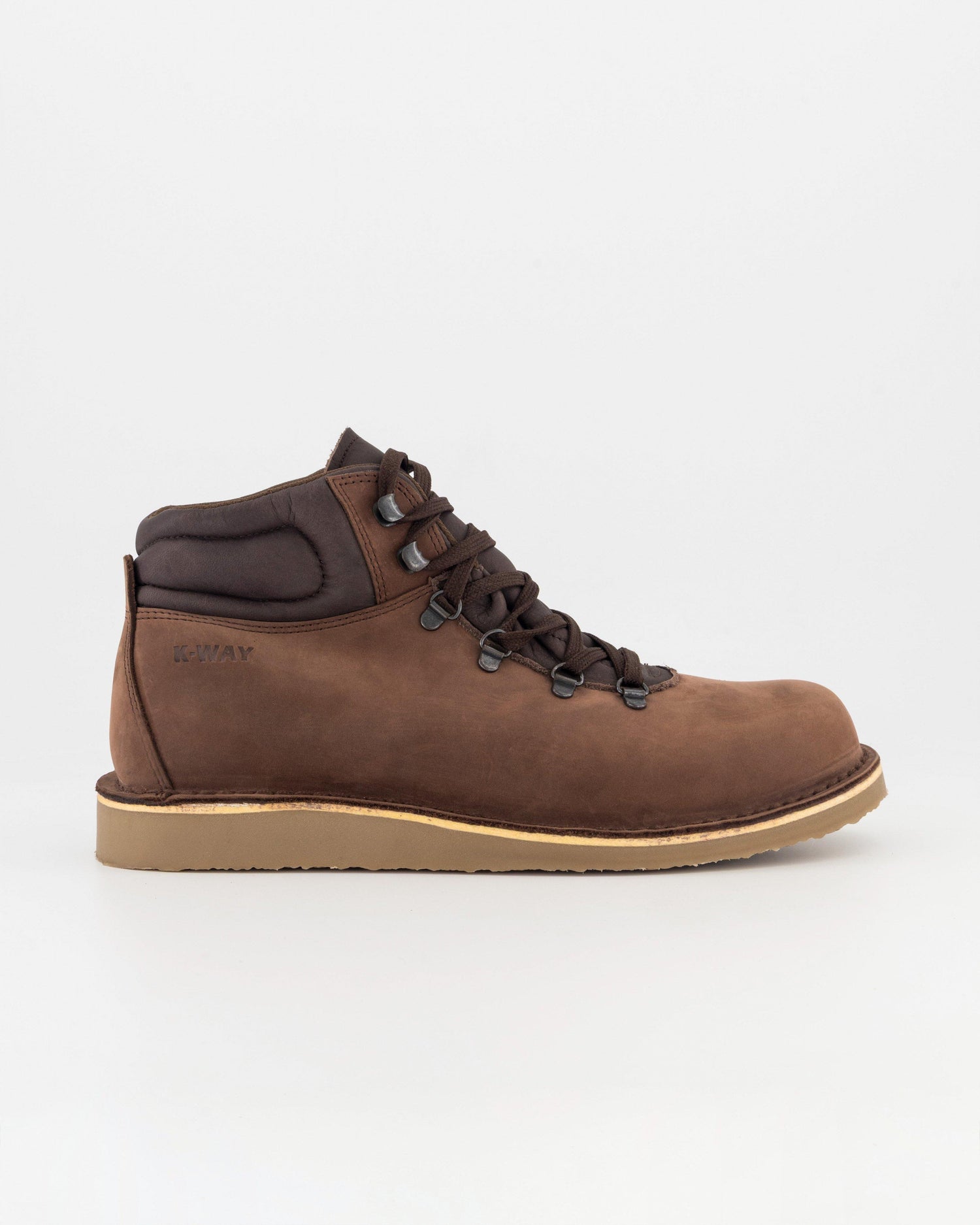 K-Way Elements Dover Men's Leather Lace-Up Boots Chocolate