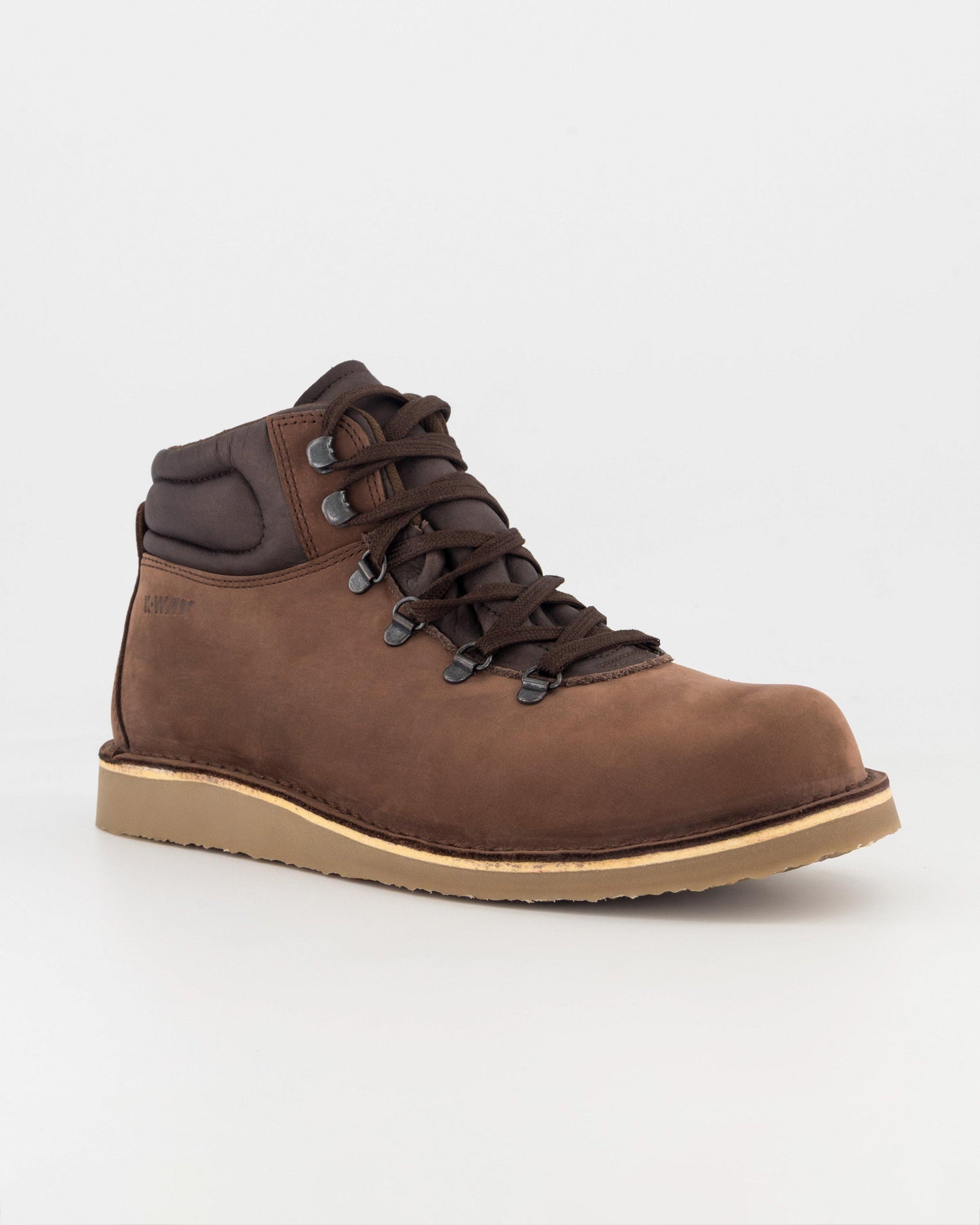 K-Way Elements Dover Men's Leather Lace-Up Boots Chocolate
