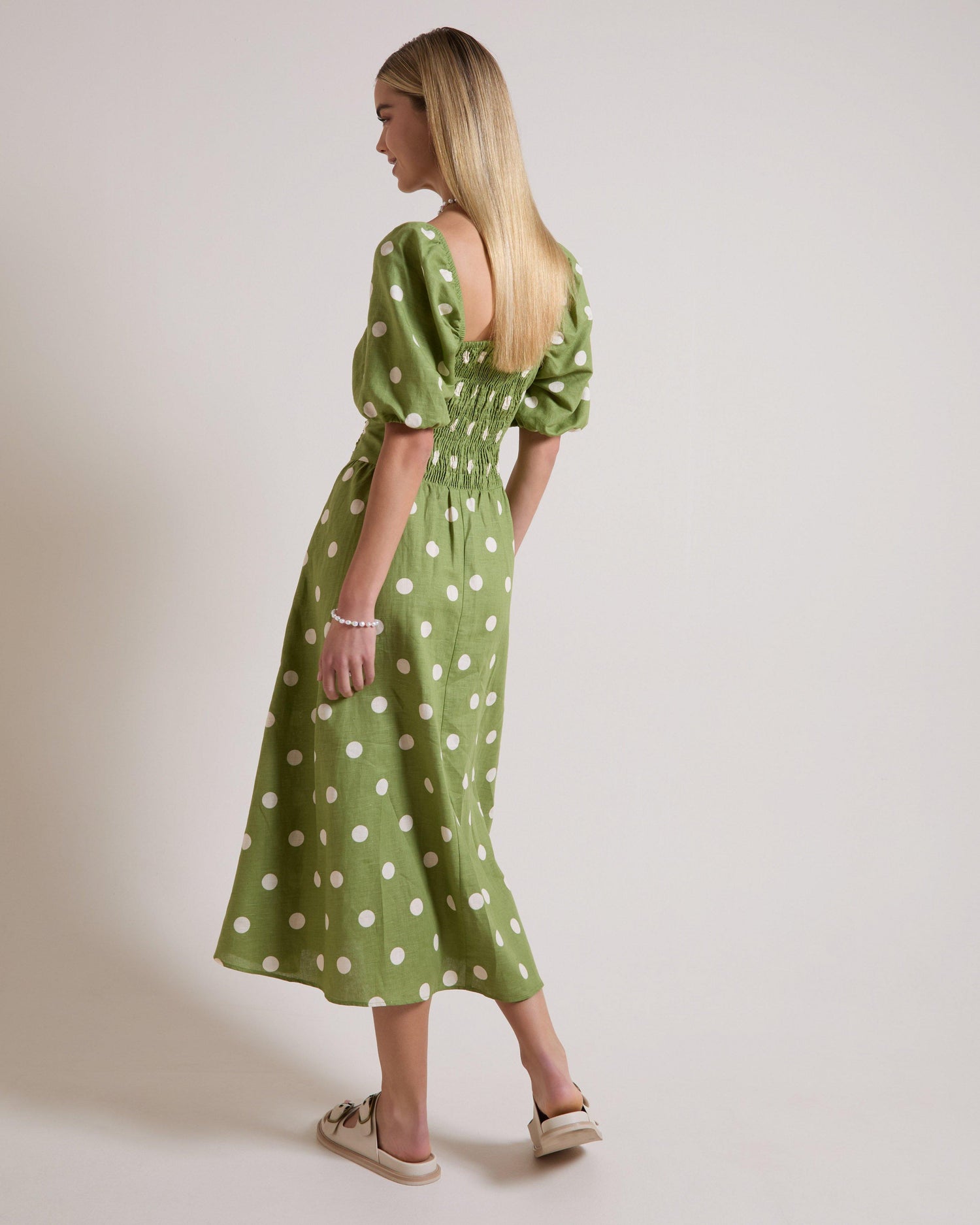 Old Khaki Women's Daphne Puff Sleeve Dress Green