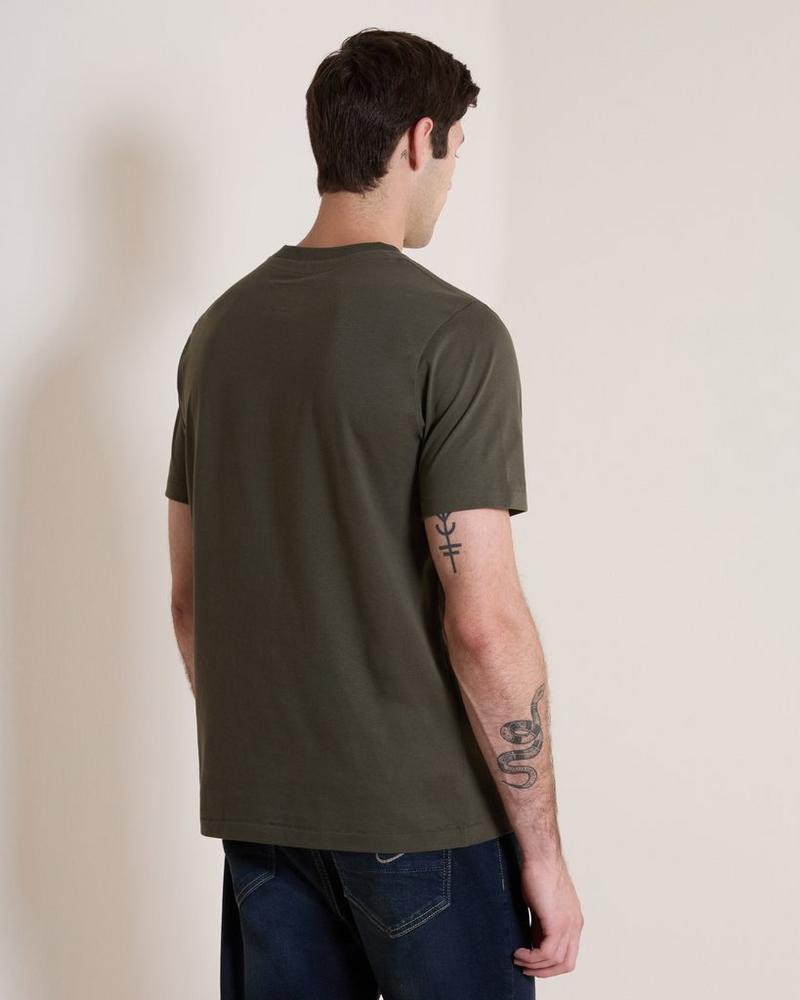 K-Way Elements Men's Camp Heritage T-Shirt Dark Olive
