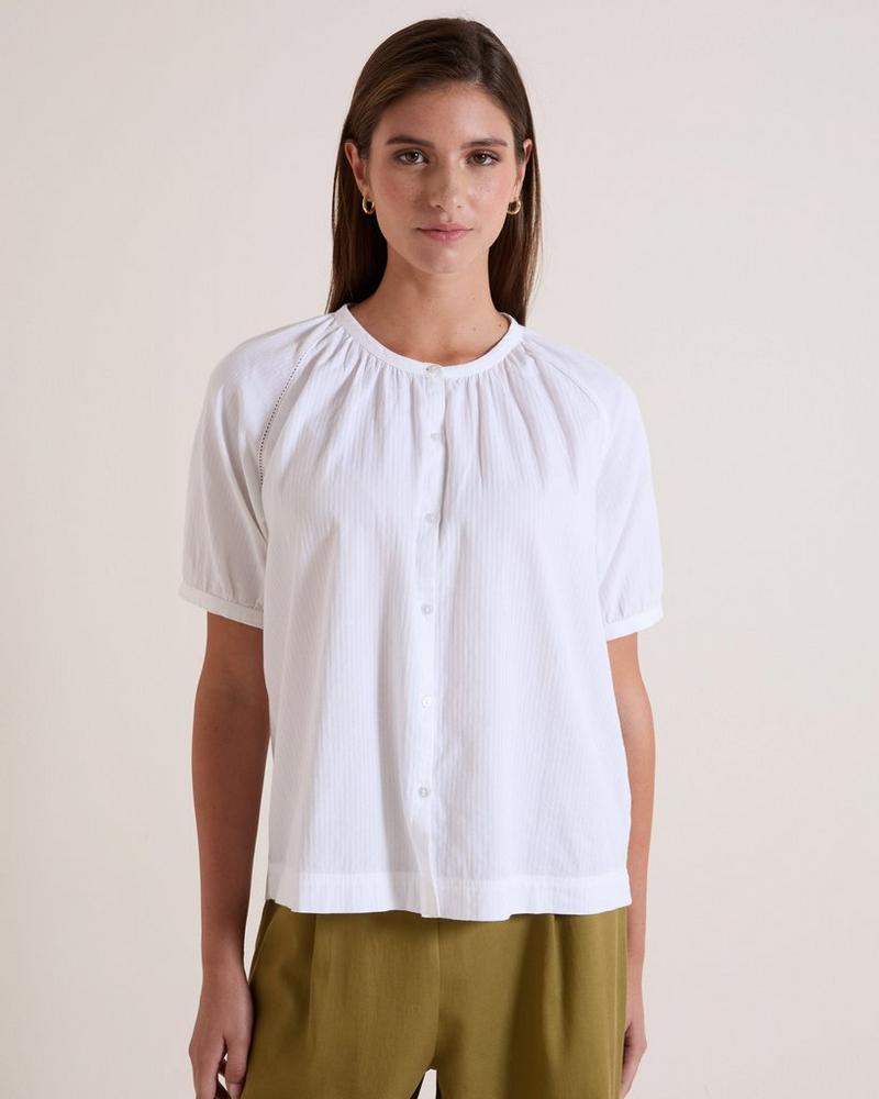 Rare Earth Women's Snowdrop Blouse Cotton White