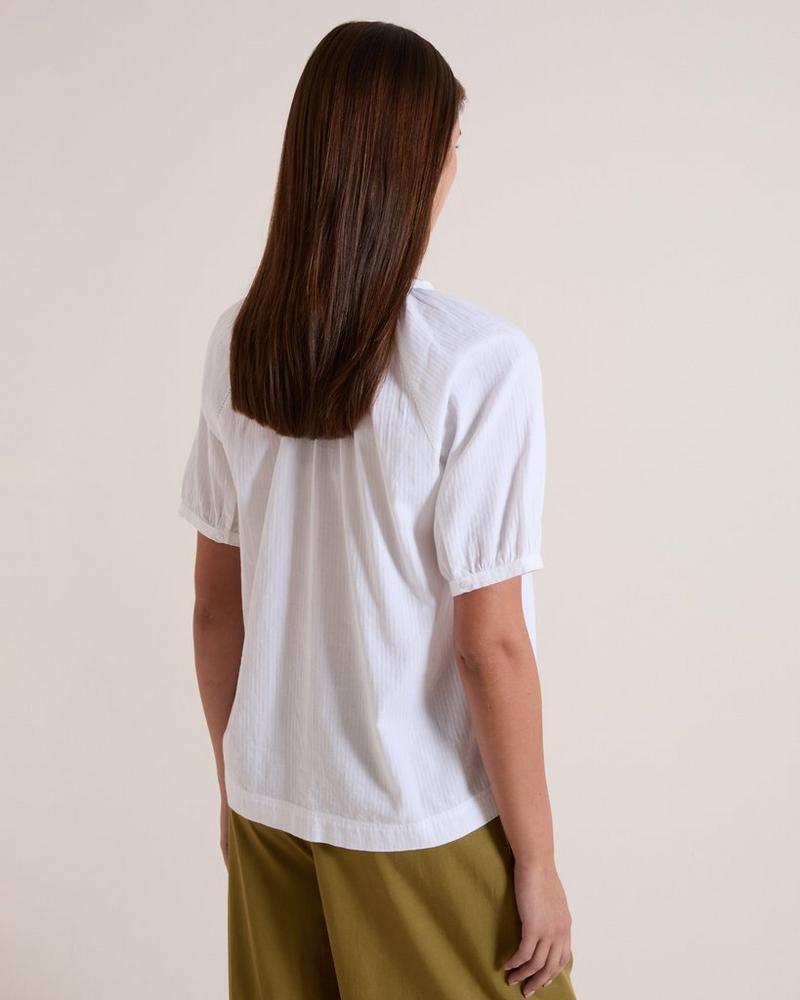 Rare Earth Women's Snowdrop Blouse Cotton White