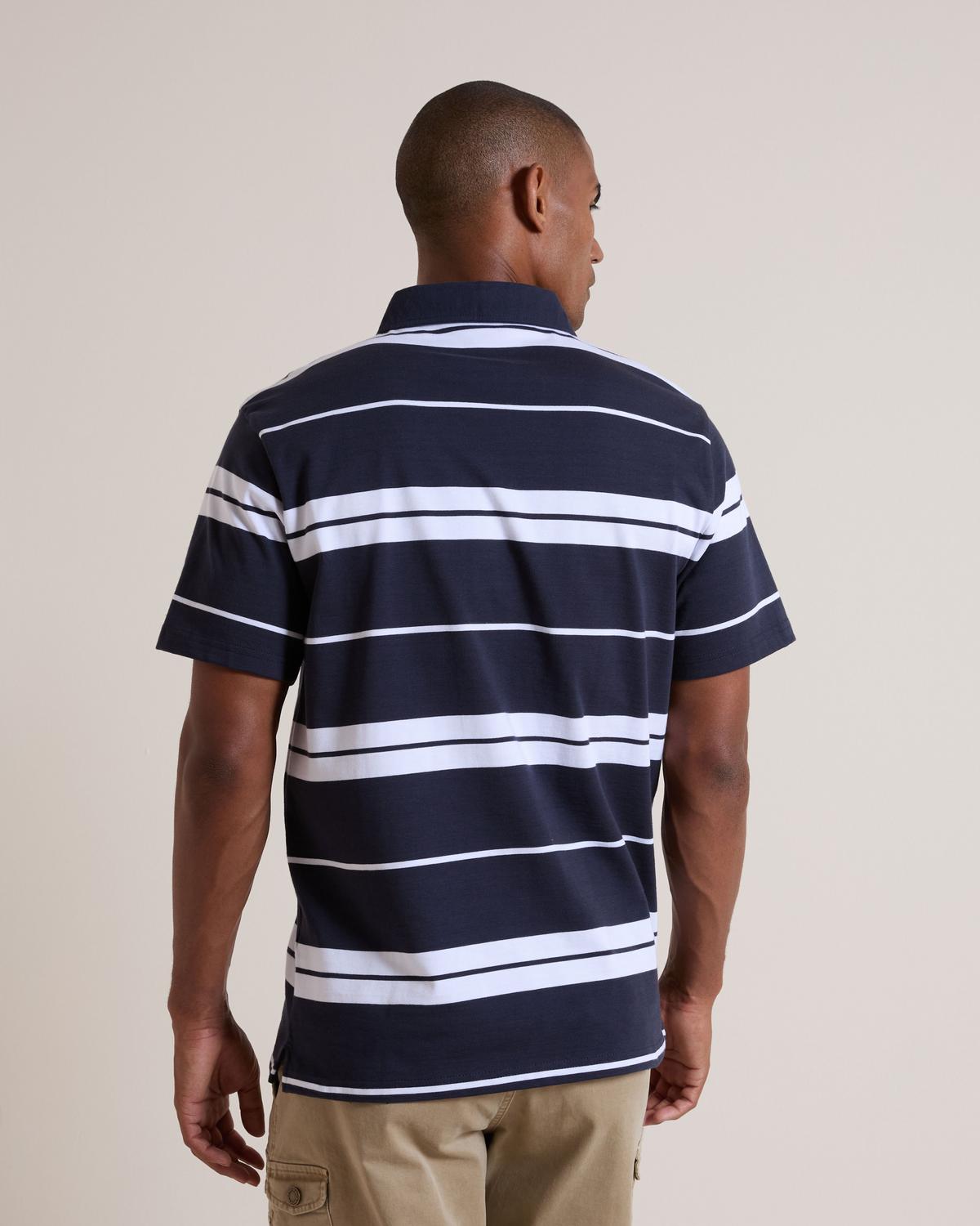 K-Way Elements Striped Cotton Rugby Golfer