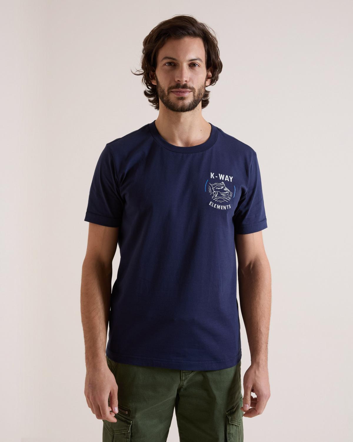K-Way Elements Southern Drak Men's T-Shirt Graphic Navy