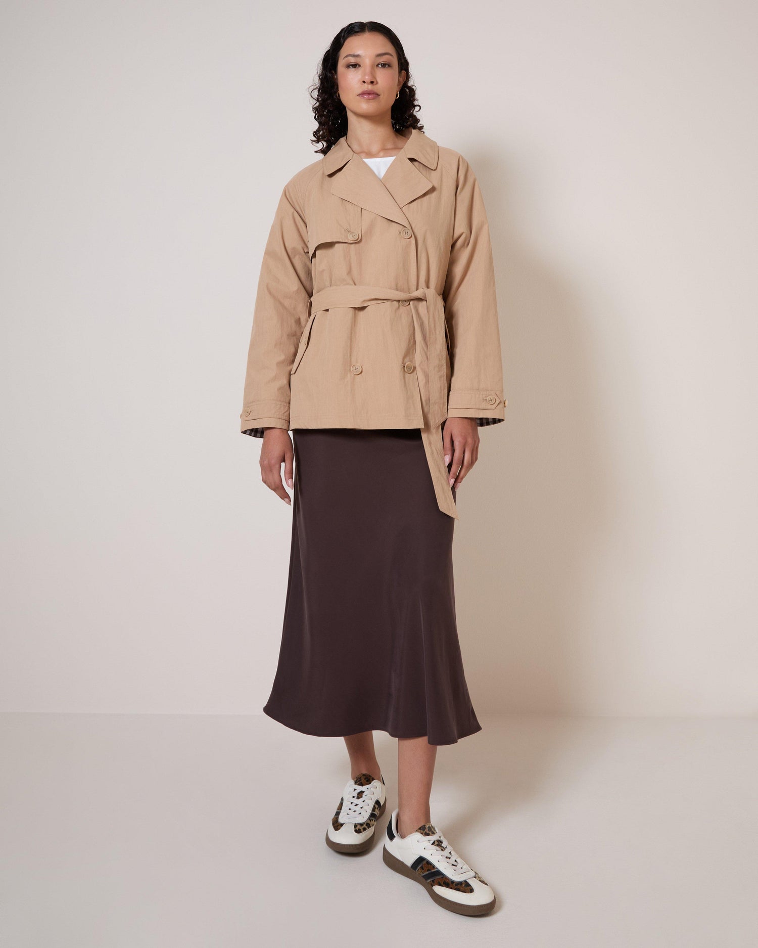Old Khaki Women's Emma Trench Coat Stone