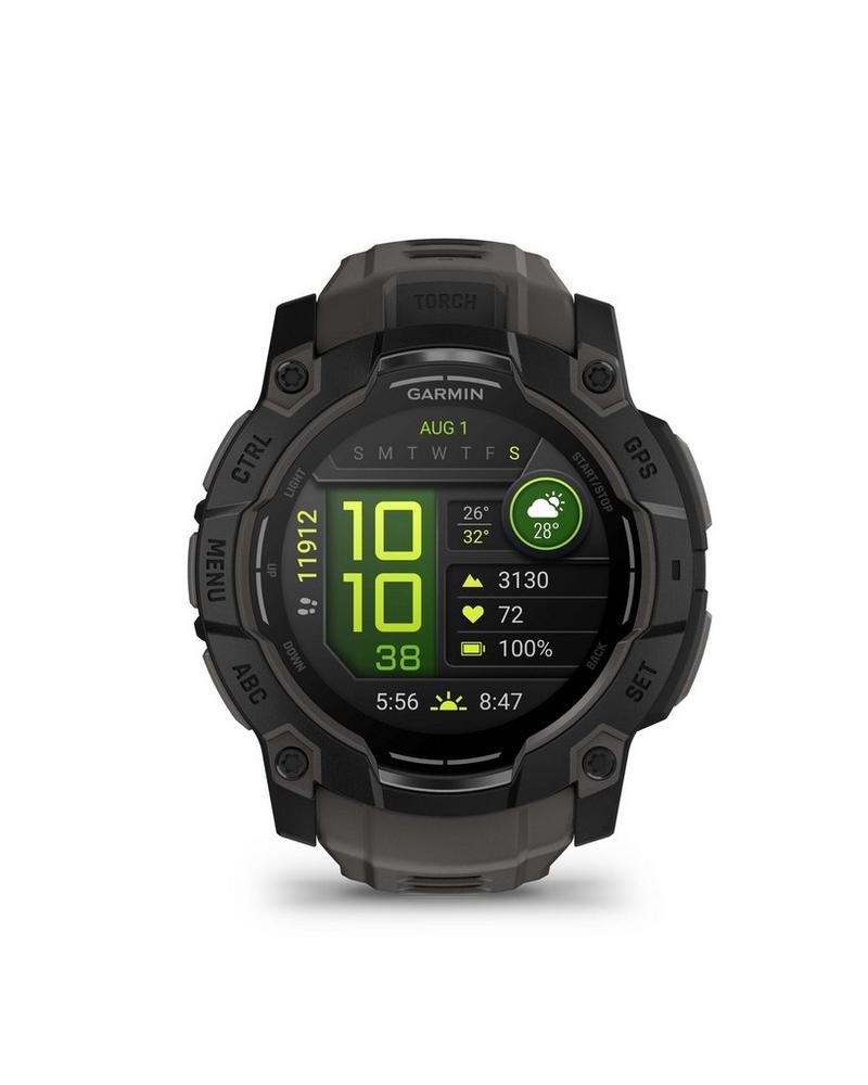 Garmin Instinct 3 50mm AMOLED Smartwatch Black