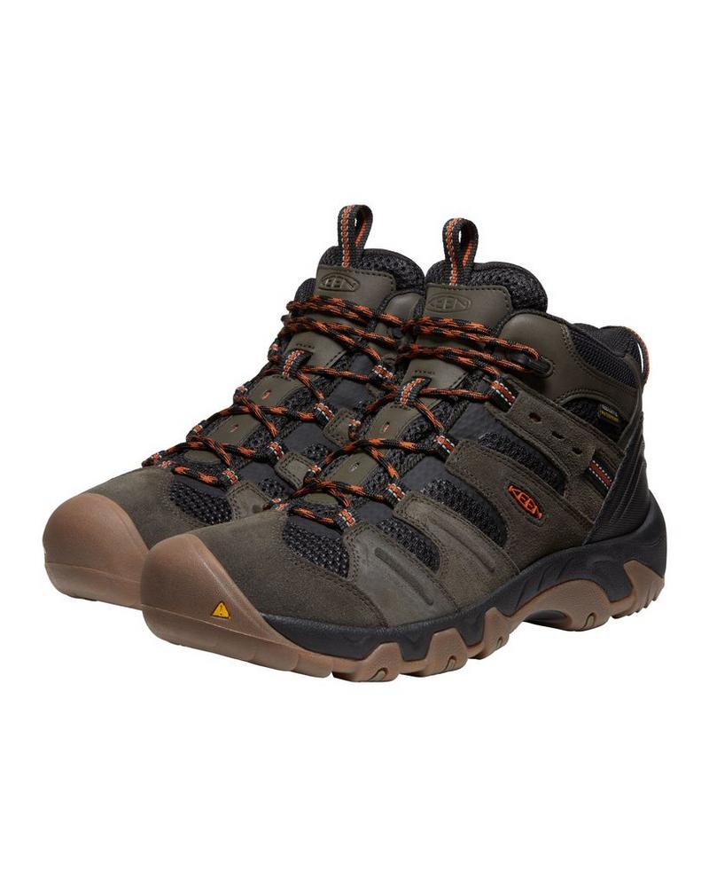 Keen Men's Headout Mid Waterproof Hiking Boots Olive