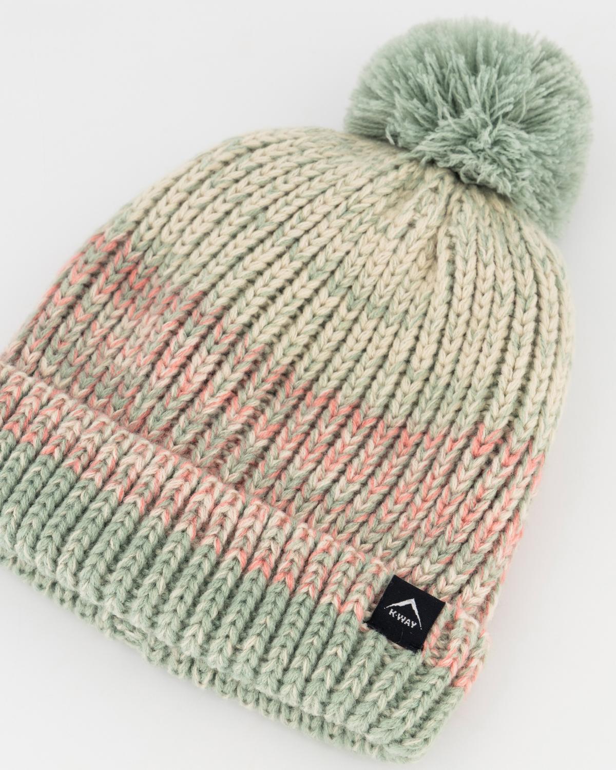 K-Way Kids Whimsy Beanie Cable Knit Summer Green One Size