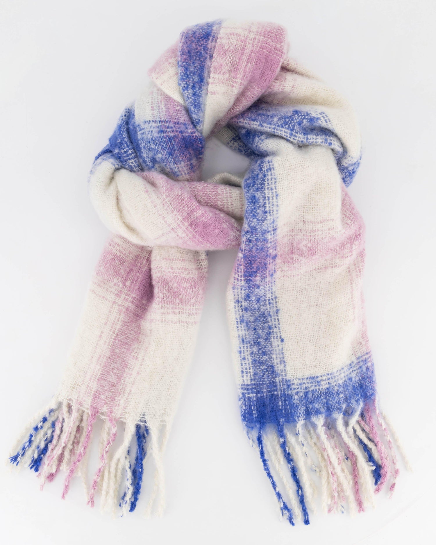 Rare Earth Women's Carmen Scarf Triangle Rib-Knit Blue