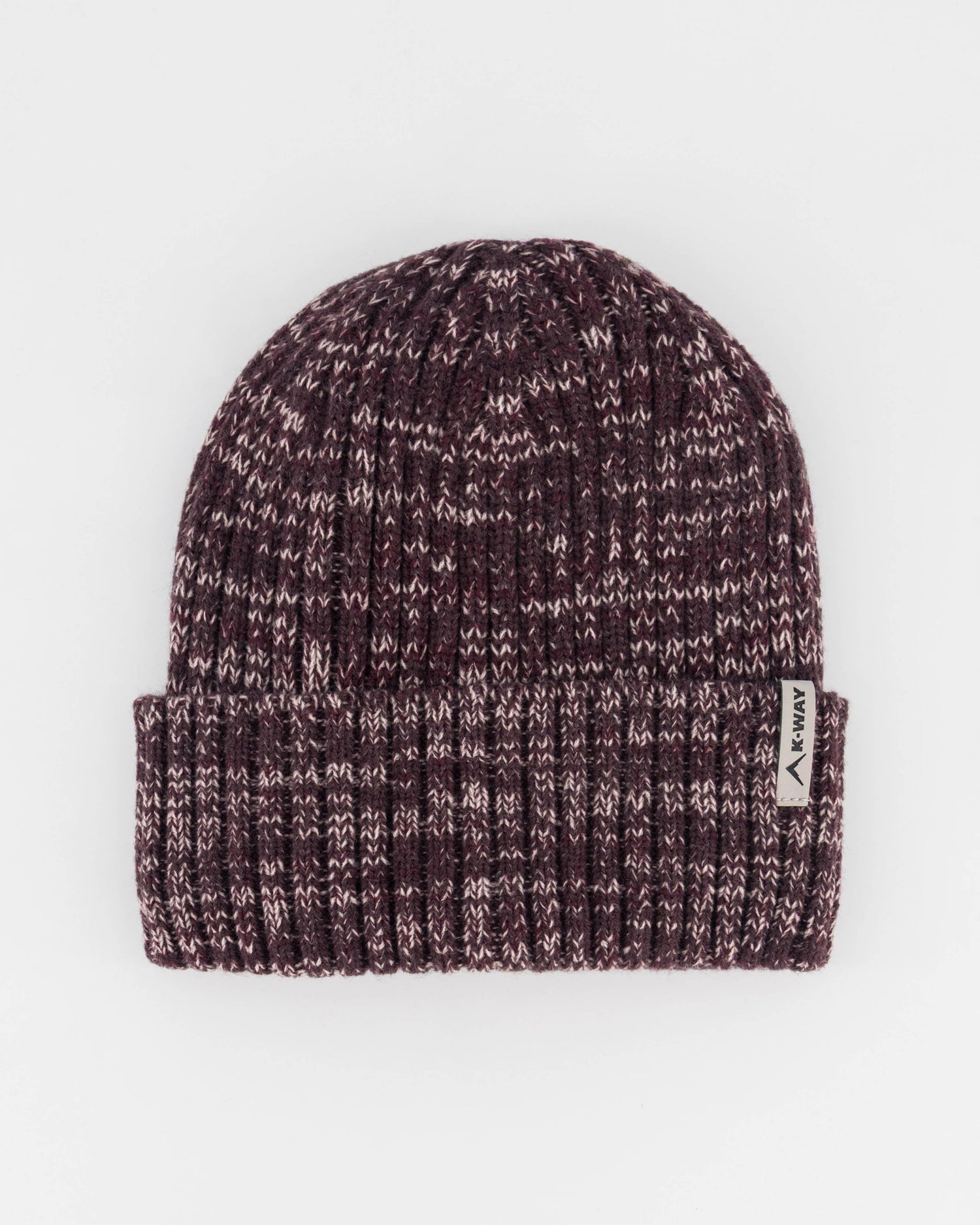 K-Way Women's Tourmaline Beanie Rib Knit Fleece Lined Plum