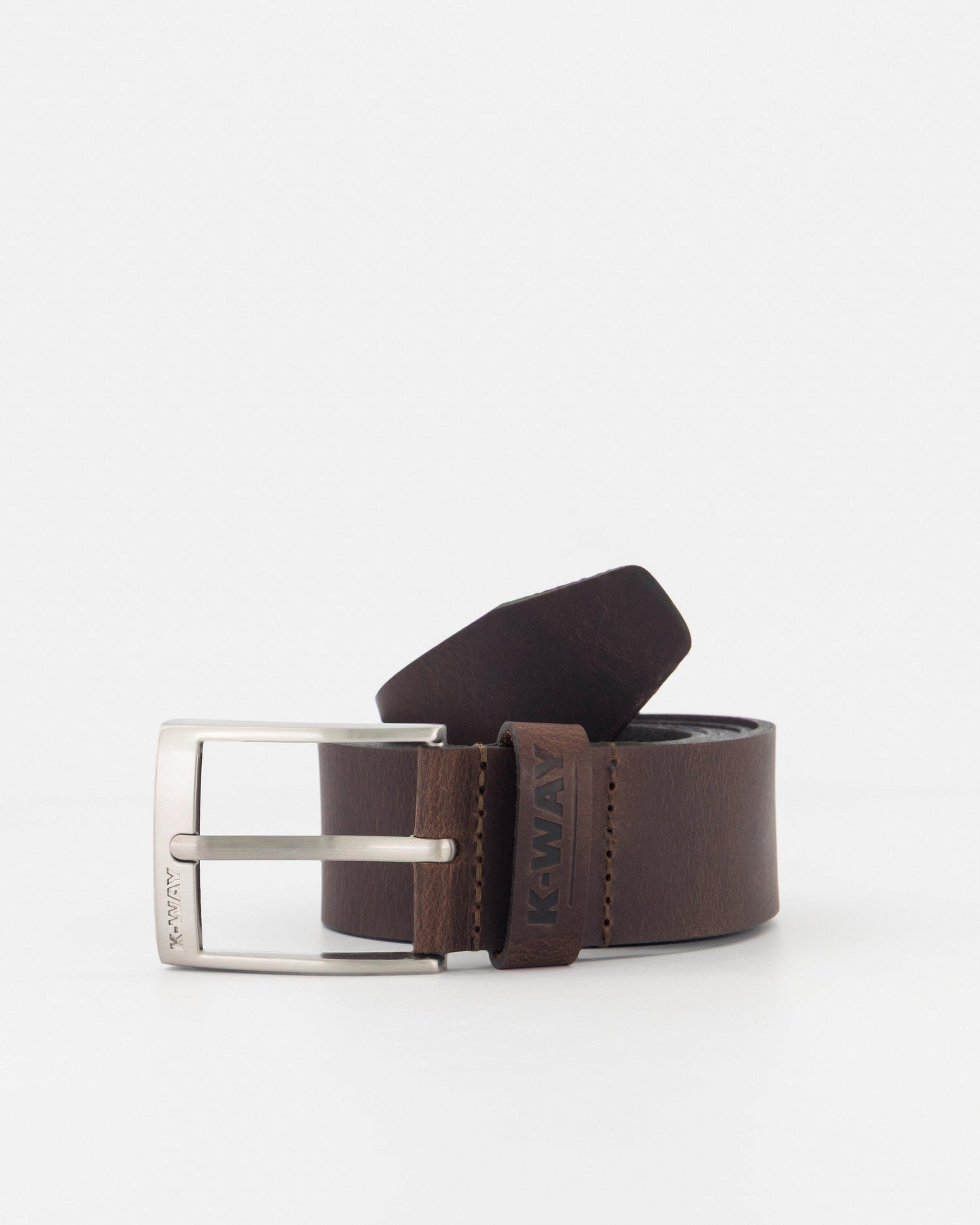 K-Way Elements Chandler Men's Genuine Leather Belt Square Buckle