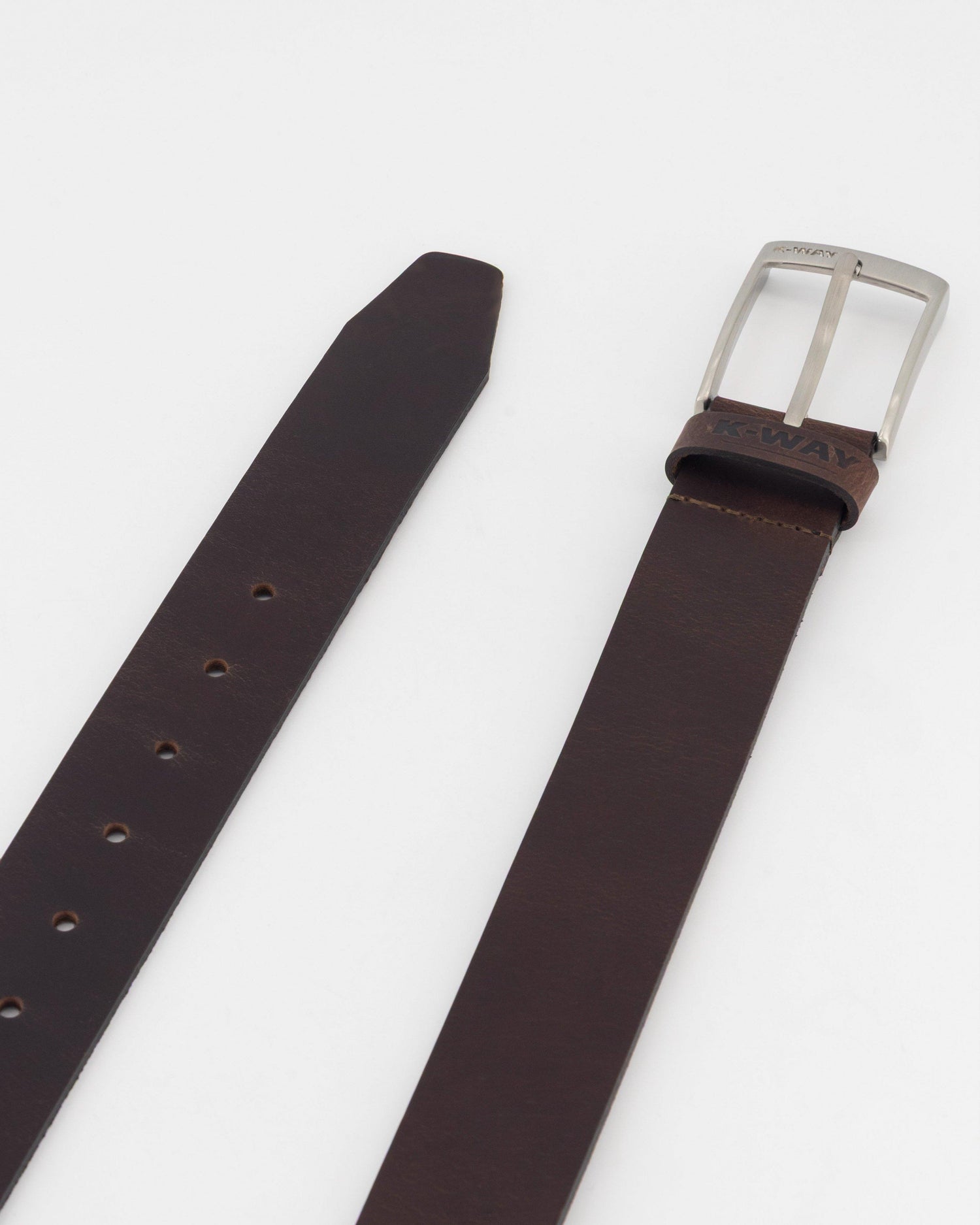 K-Way Elements Chandler Men's Genuine Leather Belt Square Buckle