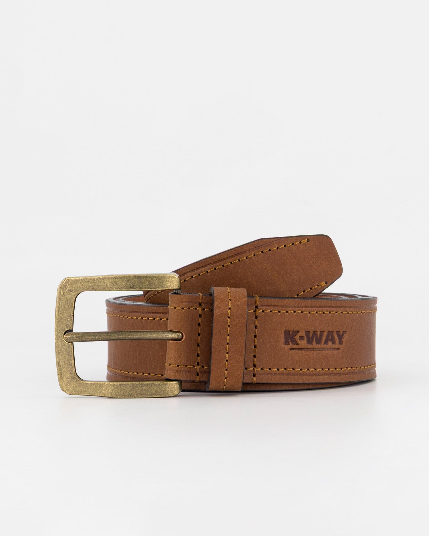 K-Way Elements Gavin Men's 40mm Leather Belt Tan