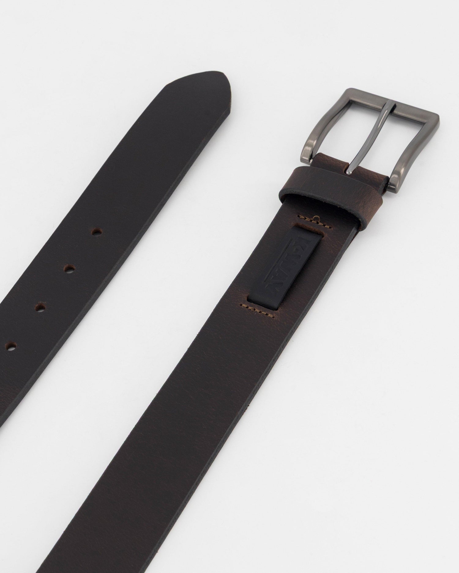 K-WAY Elements Men's Ian Leather Belt Brown 40mm