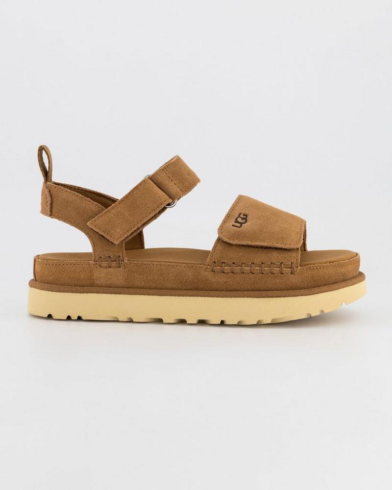 UGG Women’s Goldenstar Sandals Suede Adjustable Strap