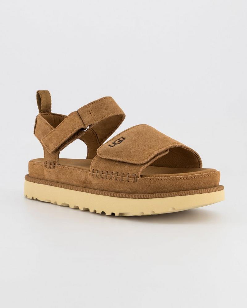 UGG Women’s Goldenstar Suede Sandals Adjustable Straps