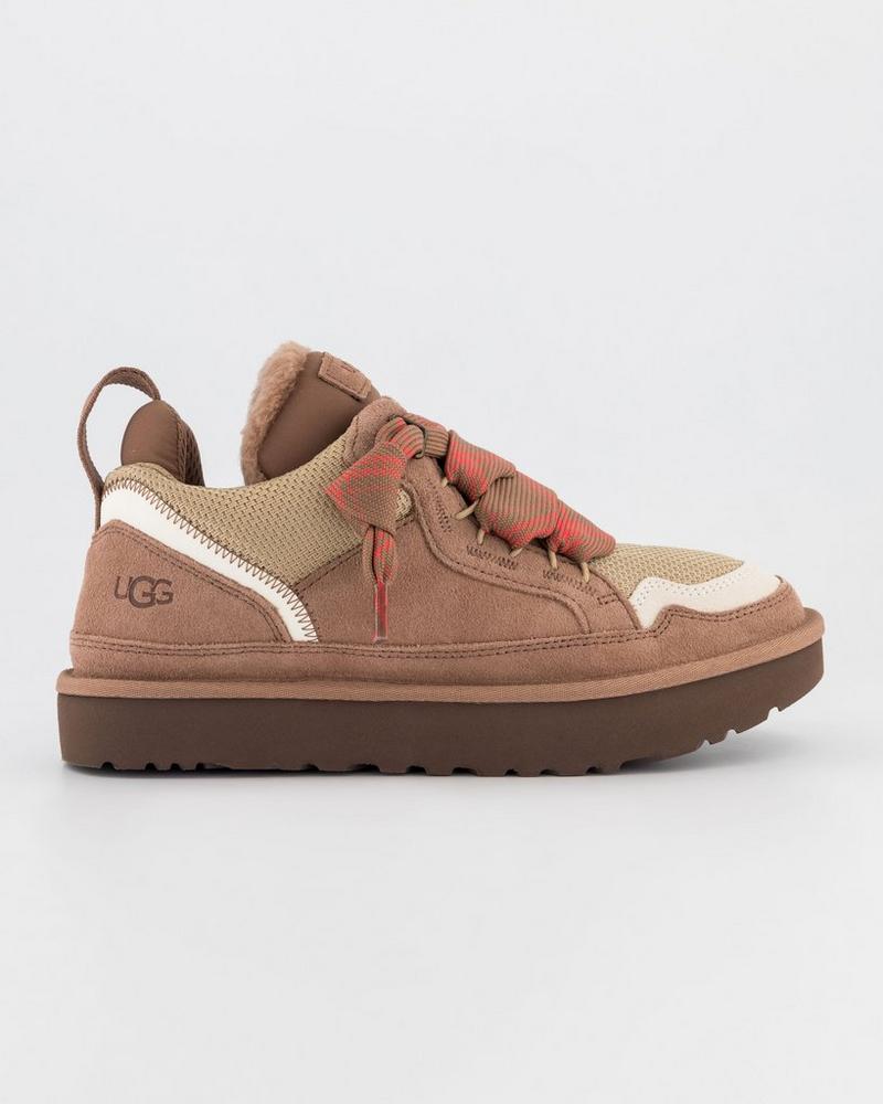 UGG Women’s Lowmel Sneakers Suede Casual Shoes Chocolate