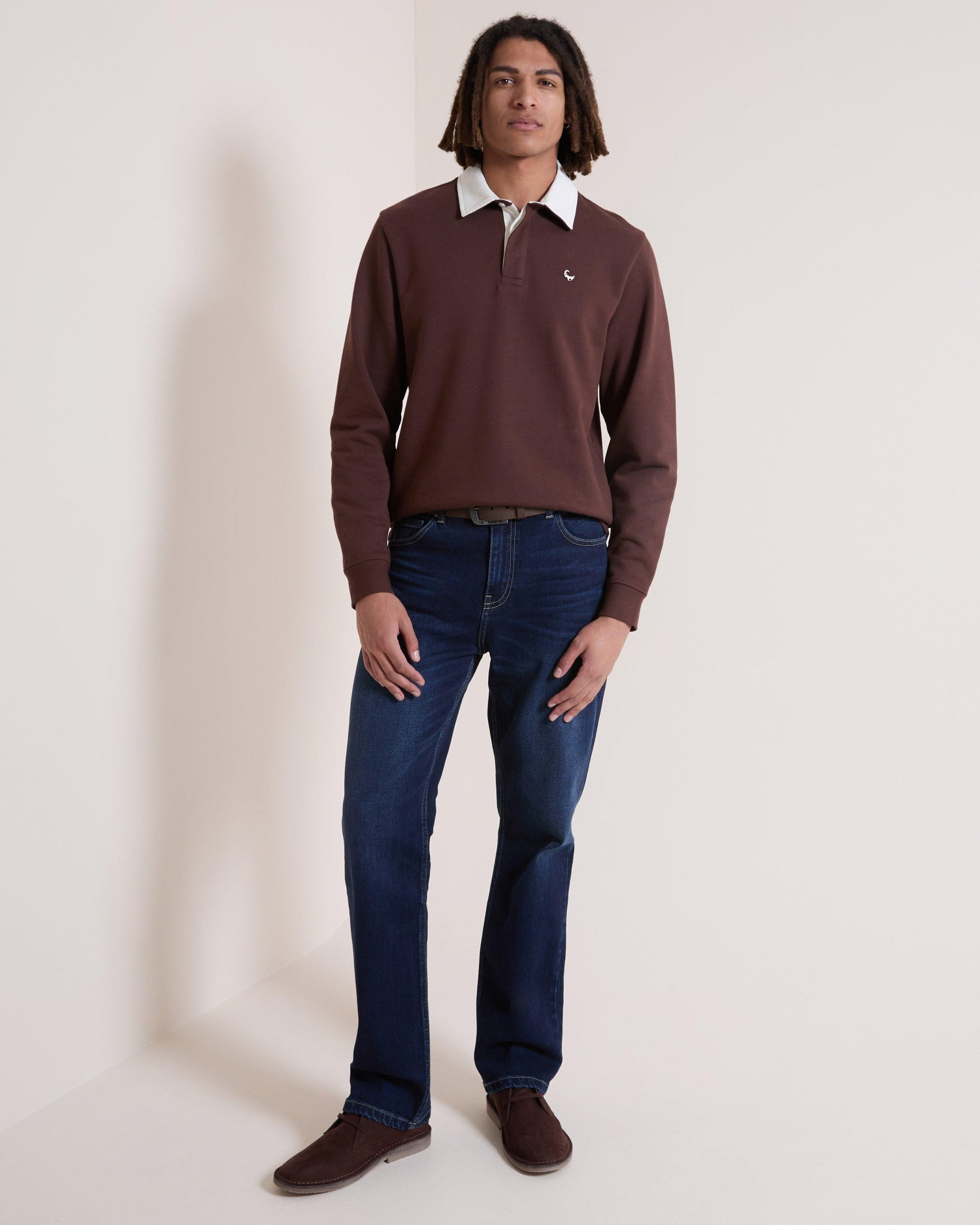 Old Khaki Men's Rodney Rugby Sweat Top 100% Cotton Fleece