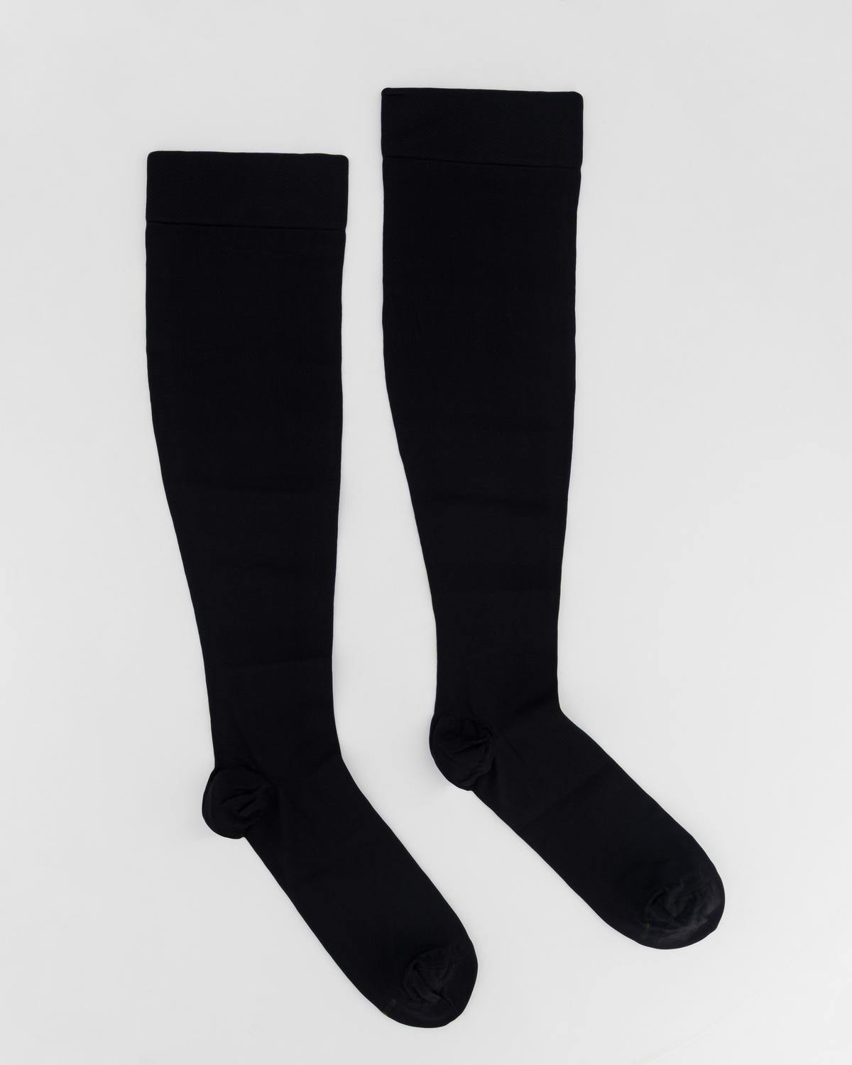 Go Travel Flight Compression Socks Large Unisex Black
