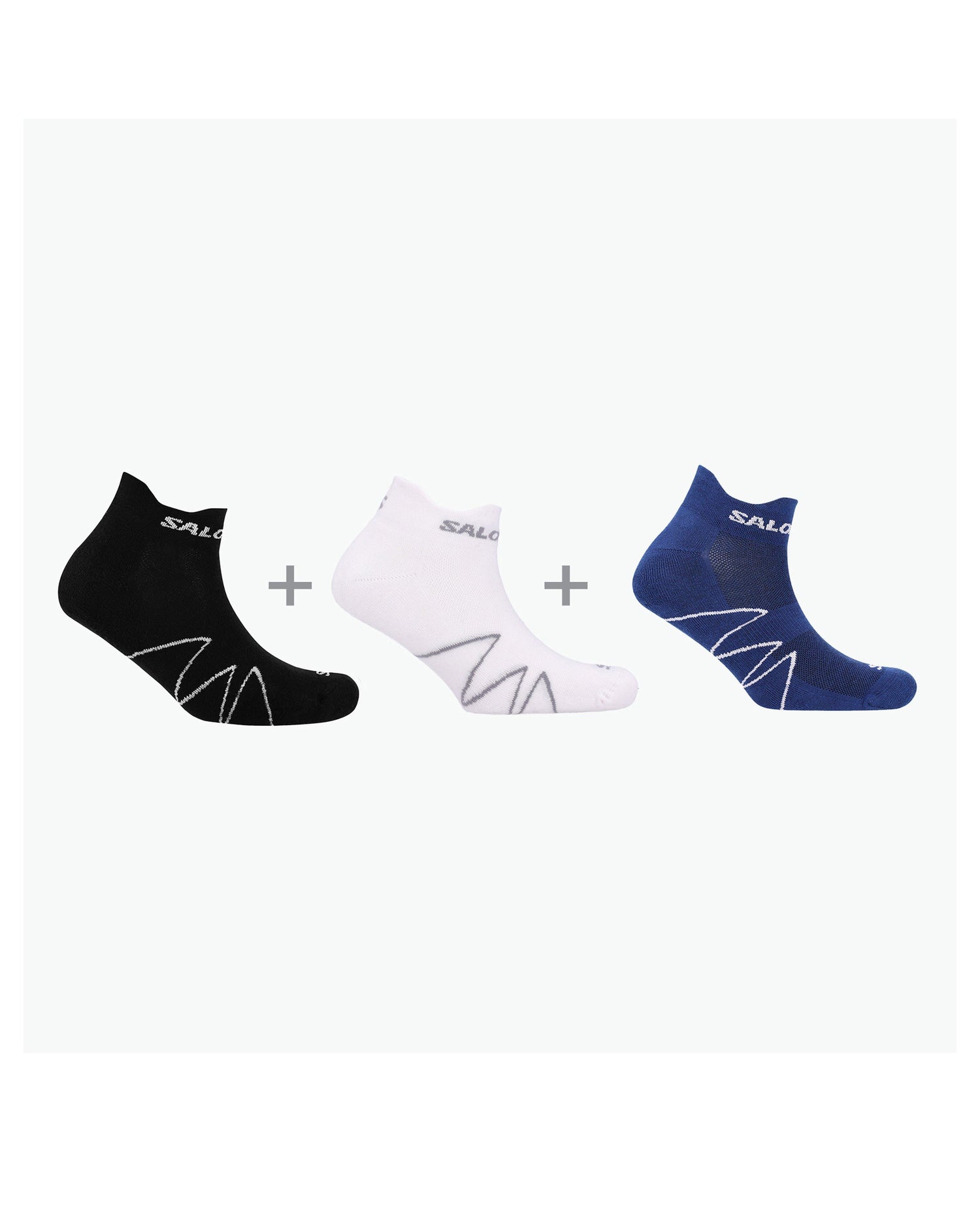 Salomon XA Sonic Men's Ankle Socks 3 Pack Black