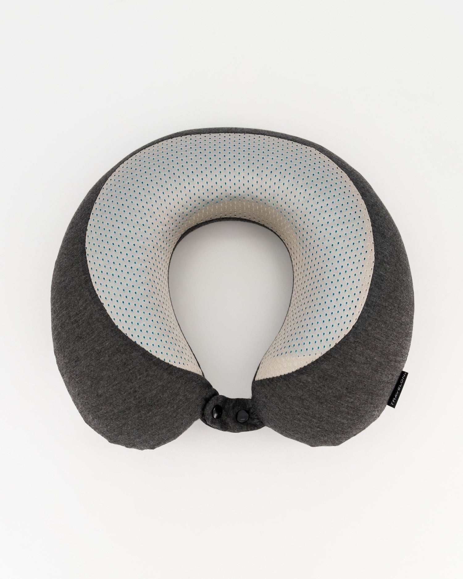 Travelon Memory Gel Foam Travel Pillow Charcoal Standard Size